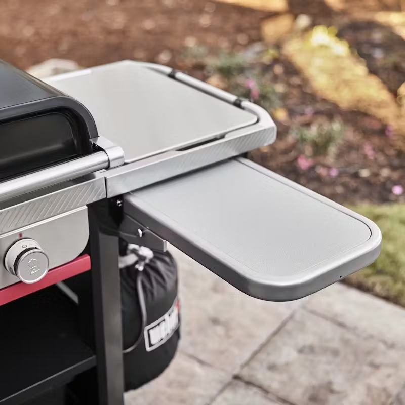 Weber Slate 30" Rust-Resistant Griddle with Extendable Side Table (Liquid Propane)