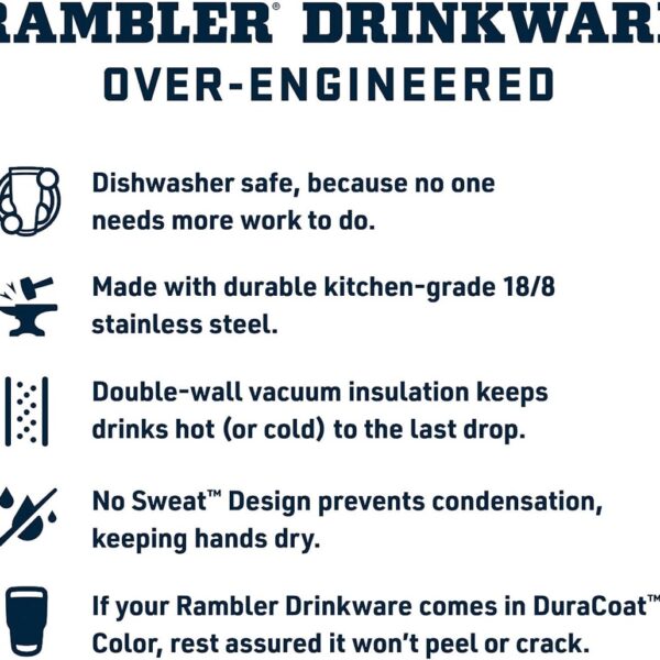 Yeti Rambler 18oz Water Bottle with Color Matched Straw Cap - Beekeper