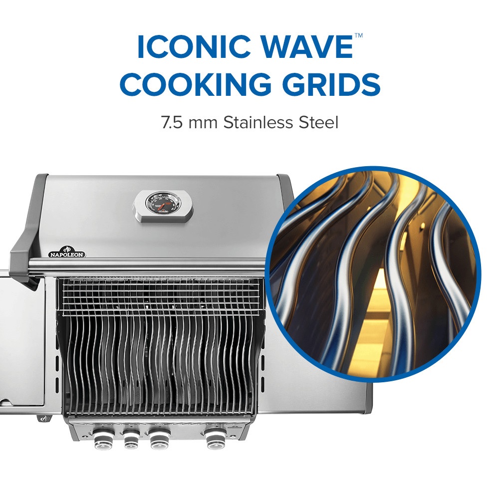 Napoleon Rogue PRO 425 SIB with Infrared Side Burner - Stainless Steel (Propane Gas)