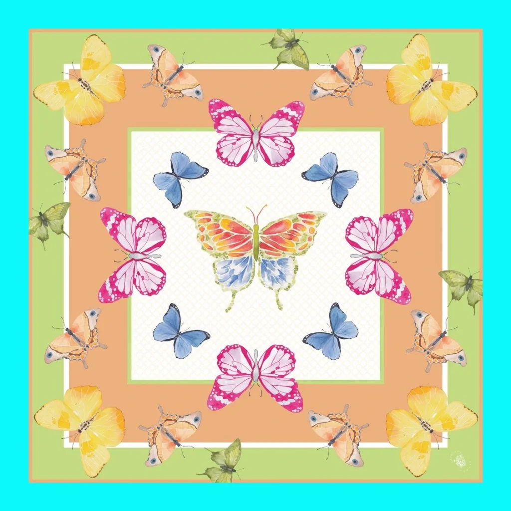 Catherine Cartie - Bright Butterfly Scarf