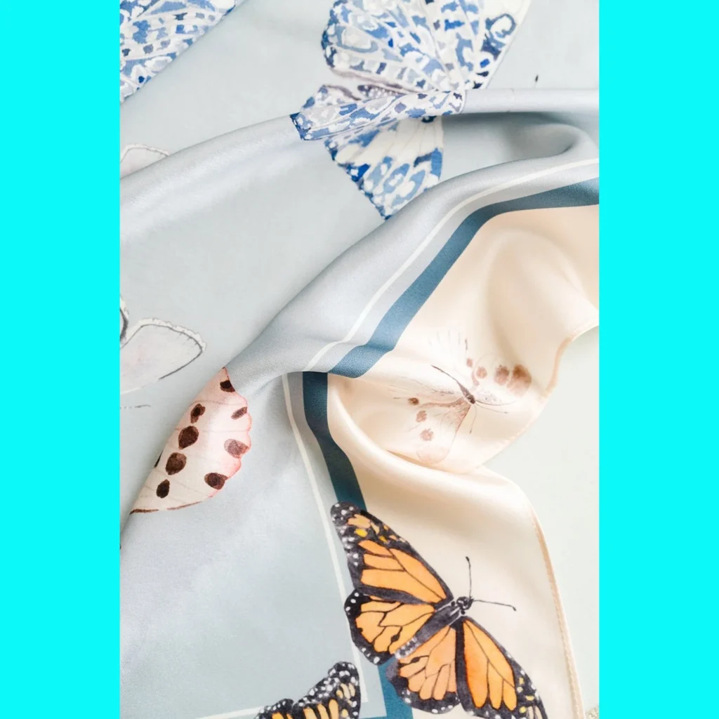 Catherine Cartie - Neutral Butterfly Scarf
