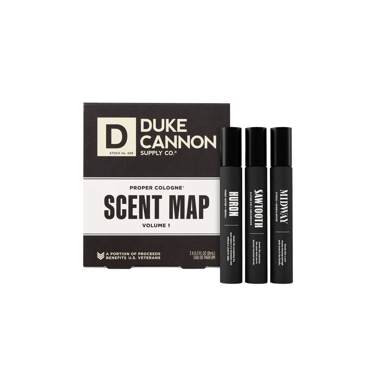 Duke Cannon Proper Cologne Scent Map
