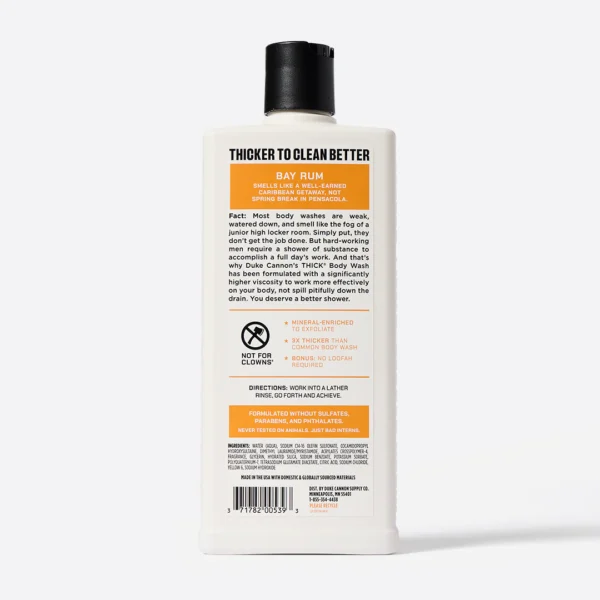 Duke Cannon Thick Body Wash - Bay Rum