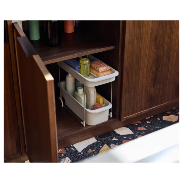 Joseph Joseph CupboardStore 2-Tier Easy-Access Storage Caddy - Stone