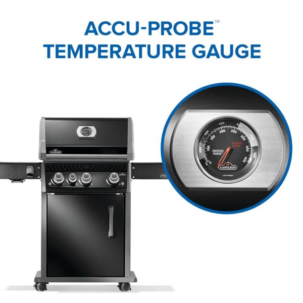 Napoleon Rogue PRO 425 SIB with Infrared Side Burner - Black (Liquid Propane)