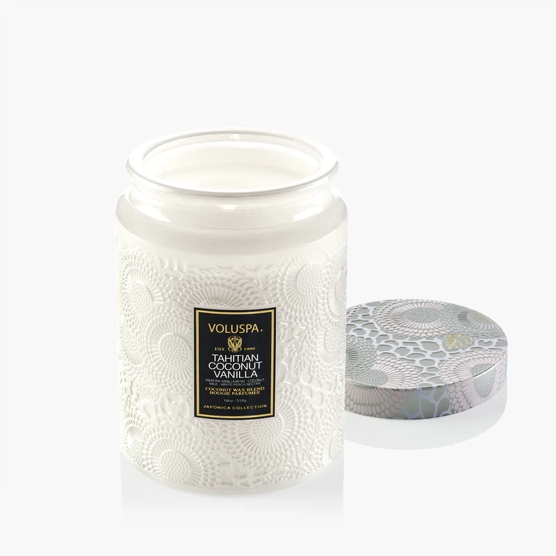Voluspa Tahitian Coconut Vanilla Jar Candle - Large