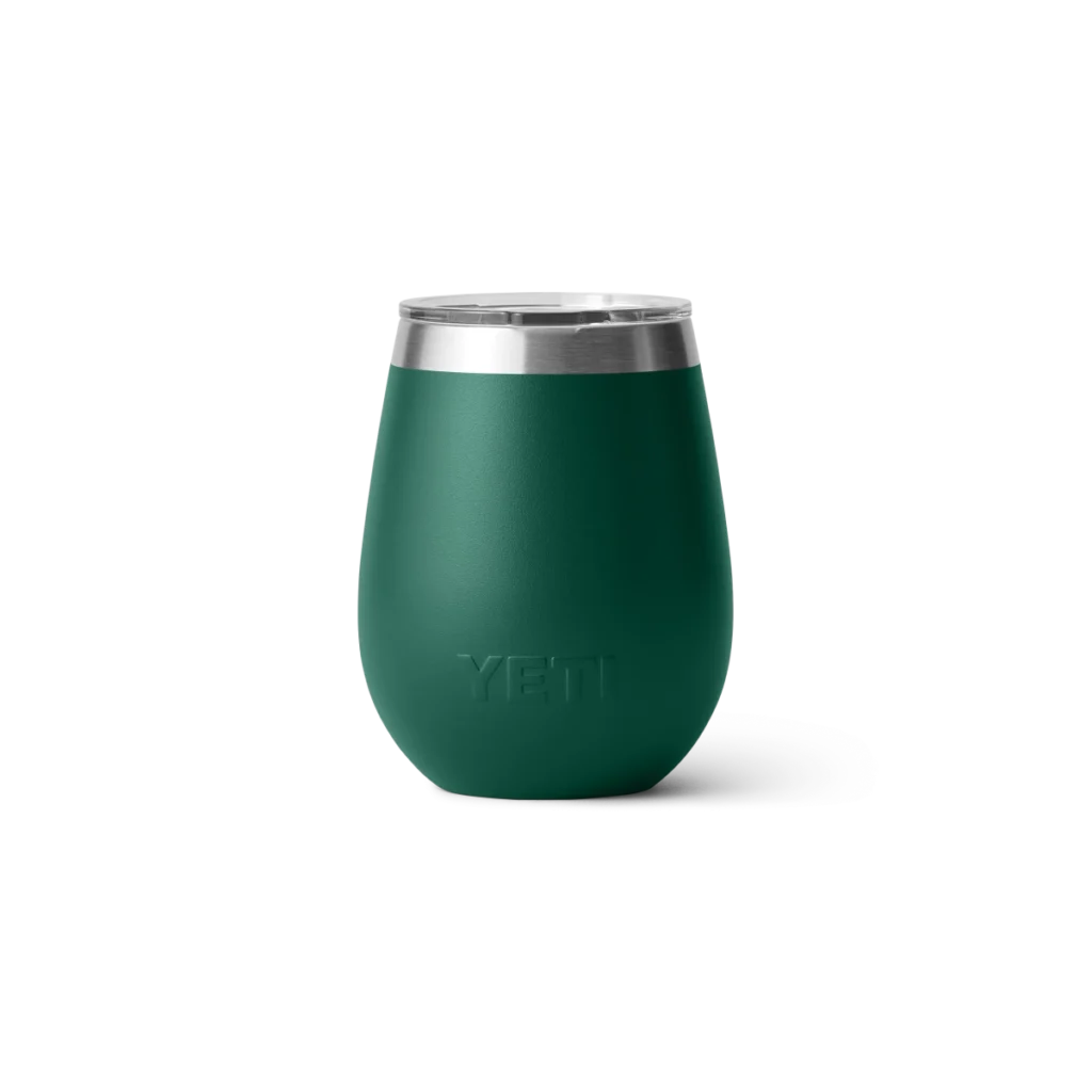 Yeti Rambler 10oz Wine Tumbler with Magslider Lid - Black Forest Green2