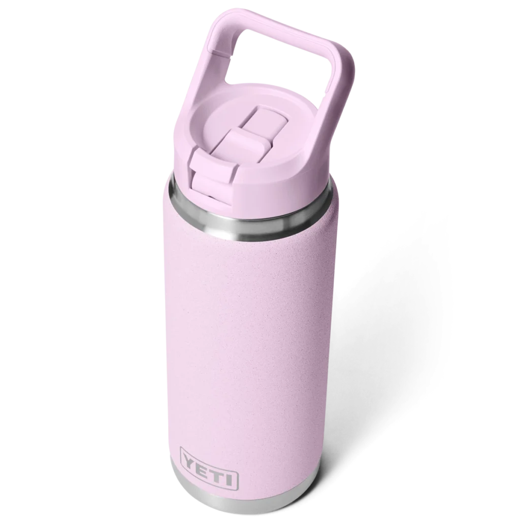 Yeti Rambler 26oz Bottle with Color Matched Straw Cap - Cherry