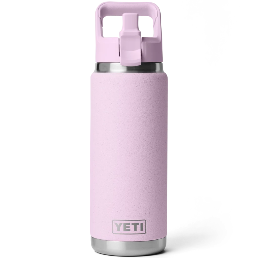 Yeti Rambler 26oz Bottle with Color Matched Straw Cap - Cherry Blossom3
