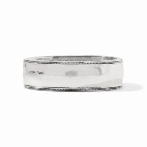 Julie Vos Cannes Statement Hinge Bangle - Silver