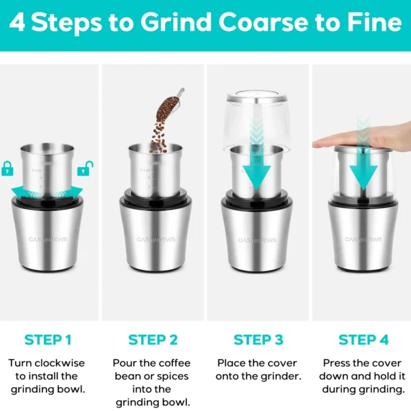 Casabrews Electric Blade Grinder