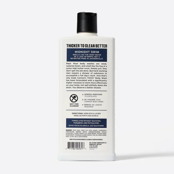 Duke Cannon Thick Body Wash - Midnight Swim