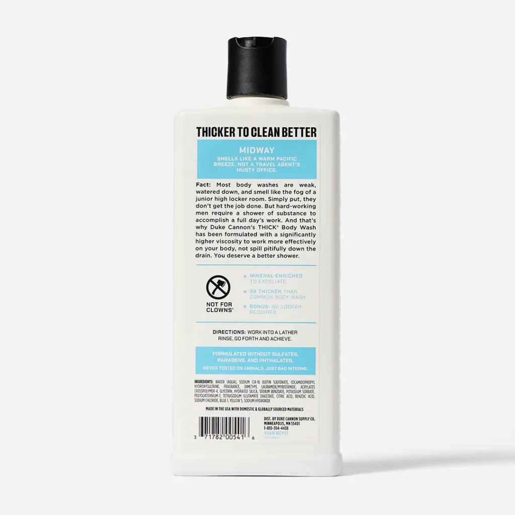Duke Cannon Thick Body Wash - Midway