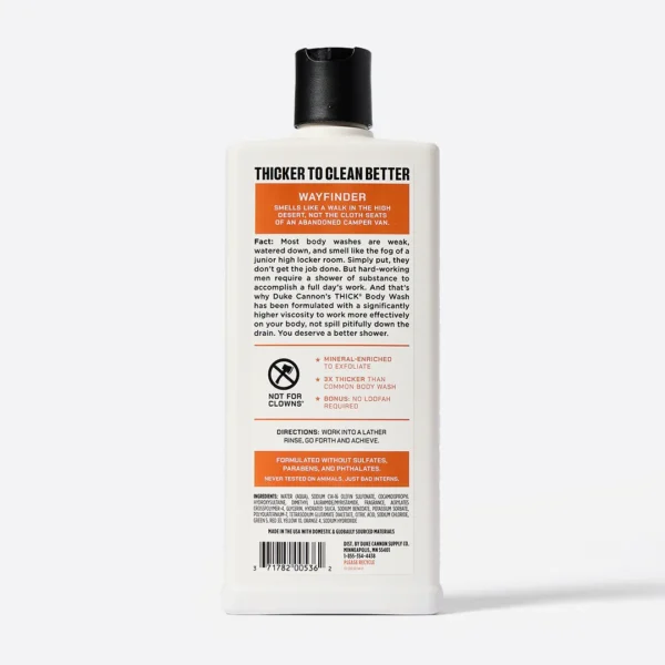 Duke Cannon Thick Body Wash - Wayfinder