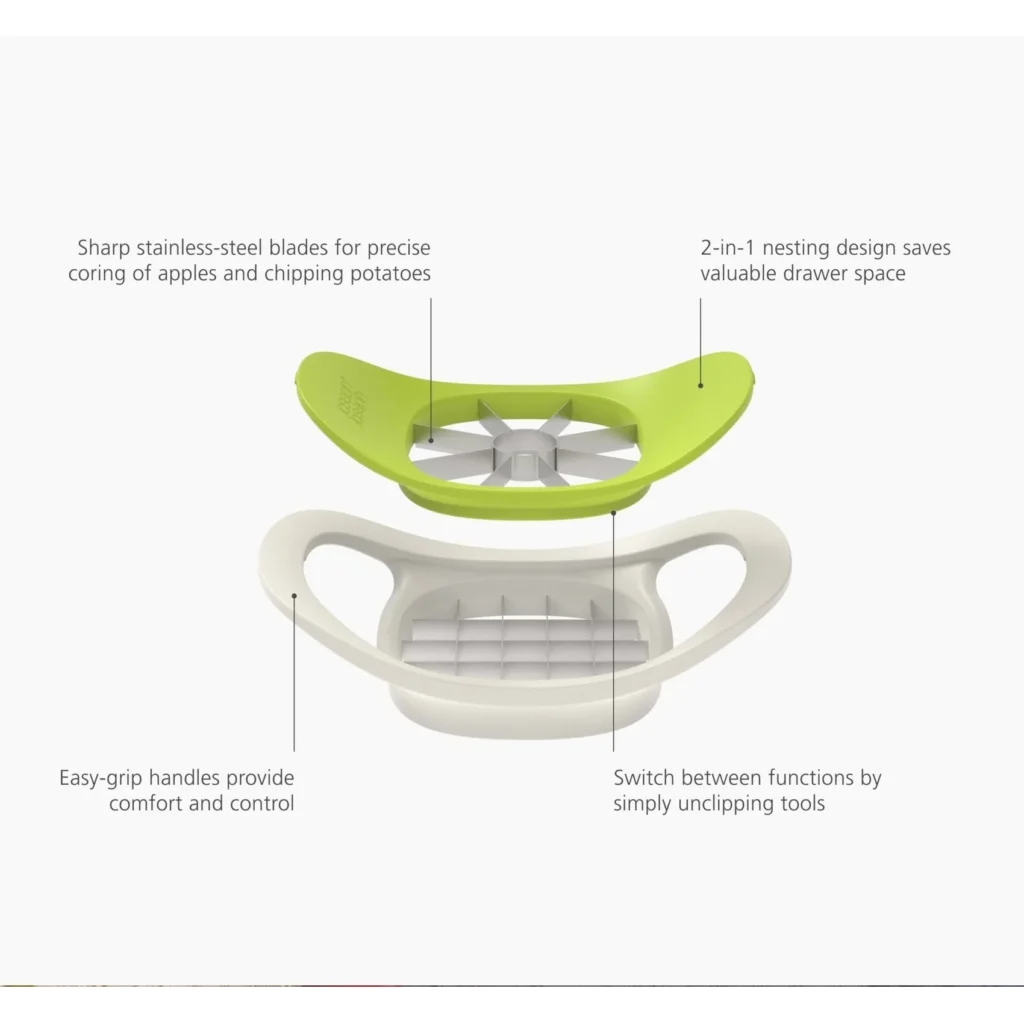 Joseph Joseph Nest Press 2-in-1 Fruit & Vegetable Cutter