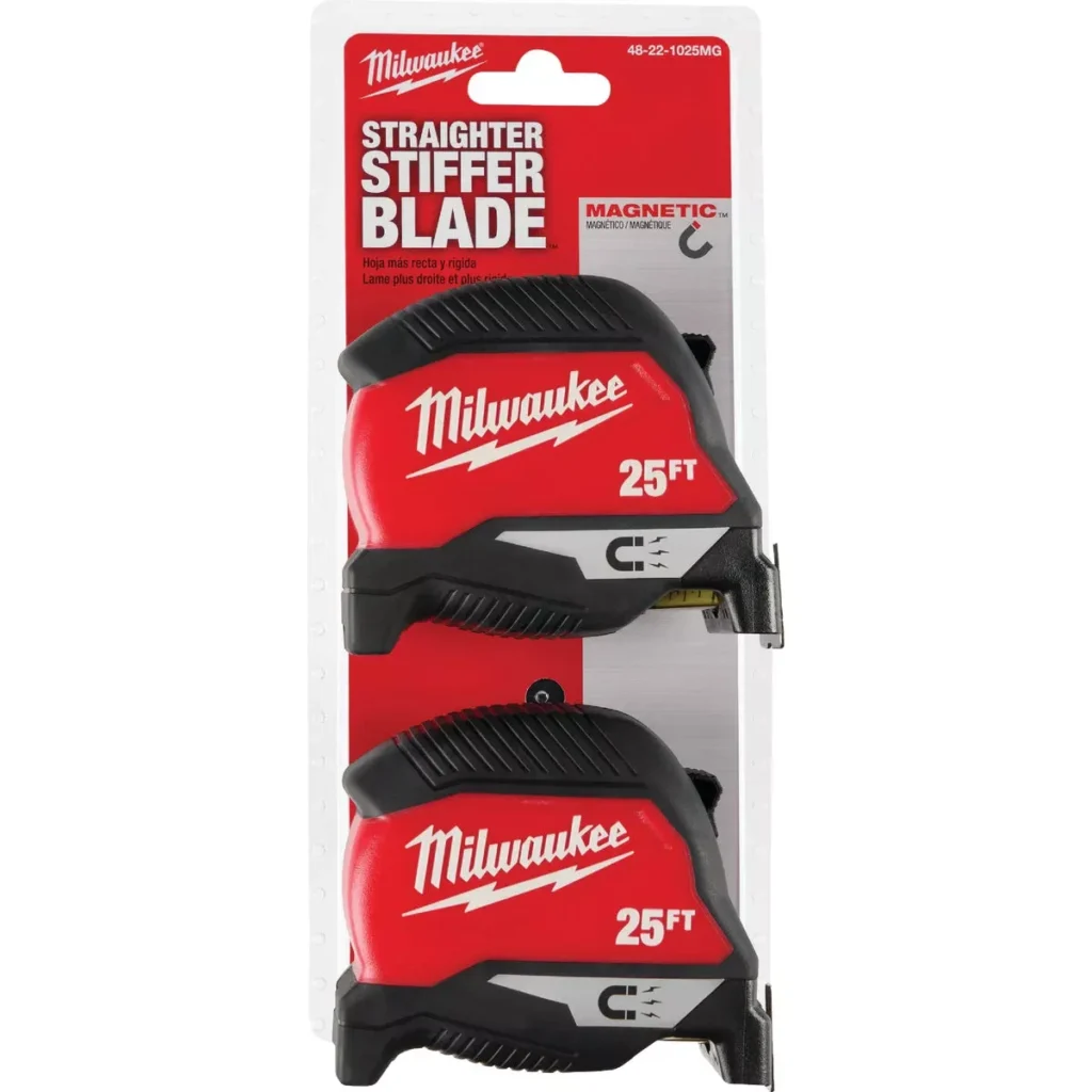 Milwaukee 25 Ft. Magnetic Tape Measure (2-Pack)