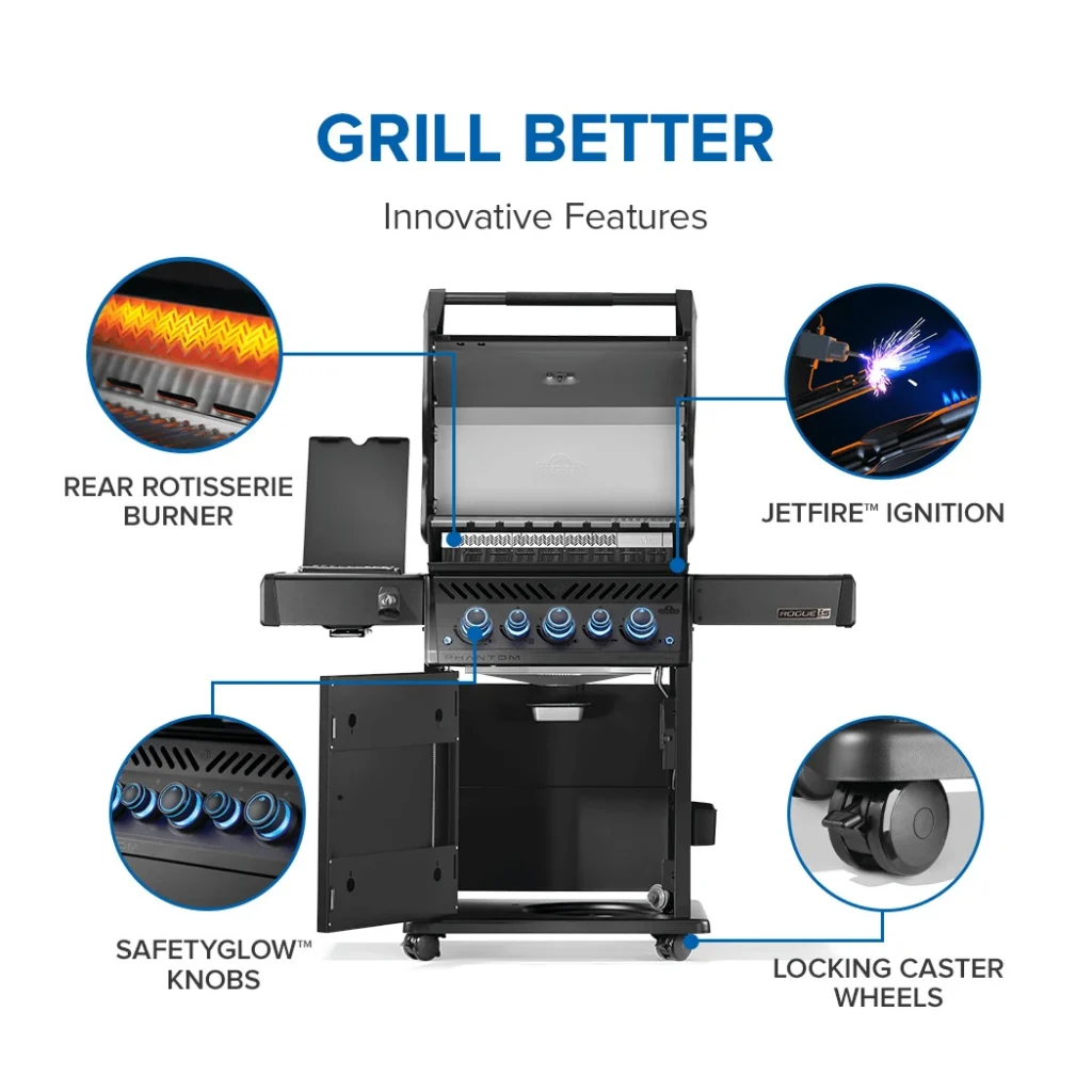 Napoleon Phantom Rogue PRO-S 425 RSIB with Infrared Side and Rear Burner (Liquid Propane)