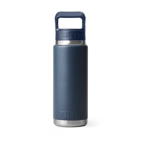 Yeti Rambler 26oz Bottle with Color Matched Straw Cap - Navy
