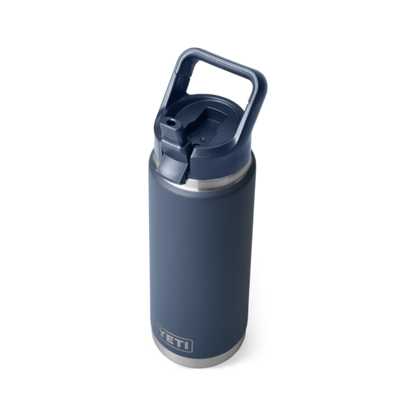Yeti Rambler 26oz Bottle with Color Matched Straw Cap - Navy