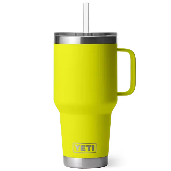 Yeti Rambler 35oz Mug with Straw Lid - Firefly Yellow