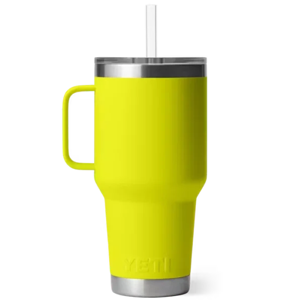 Yeti Rambler 35oz Mug with Straw Lid - Firefly Yellow