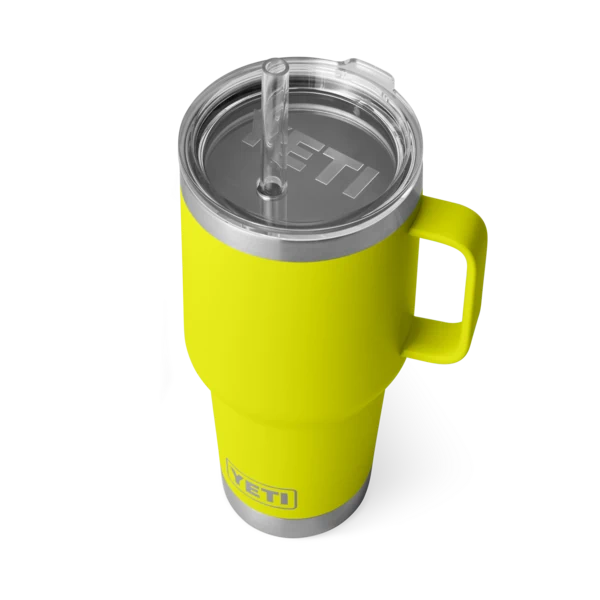 Yeti Rambler 35oz Mug with Straw Lid - Firefly Yellow