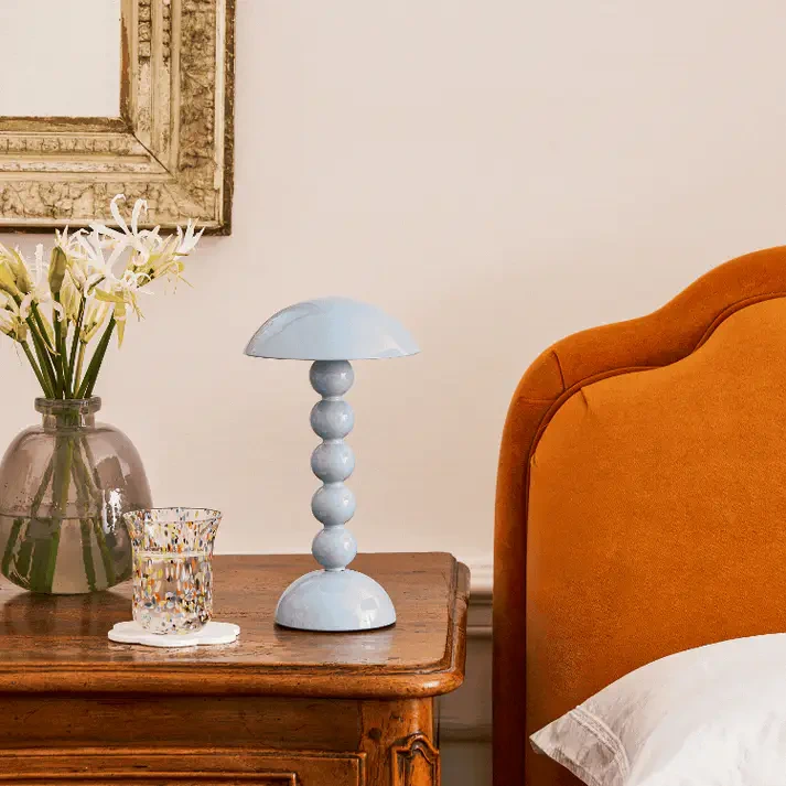 Addison Ross Bobbin LED Lamp - Pale Denim