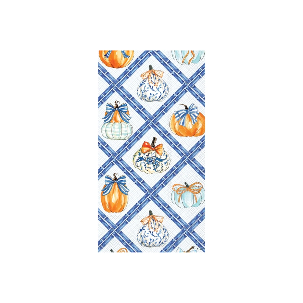 Boston International Chinoiserie Pumpkin Topiary Guest Towel