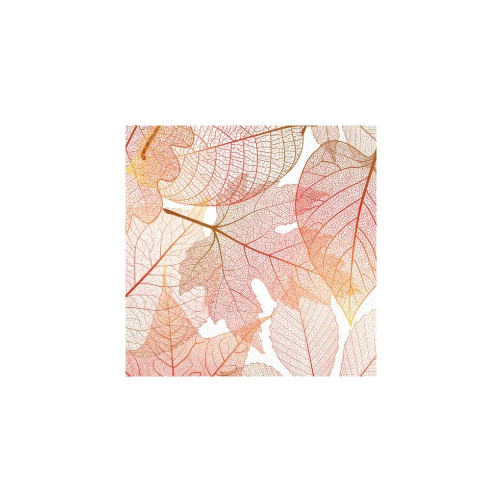 Boston International Transparent Leaves Cocktail Napkin