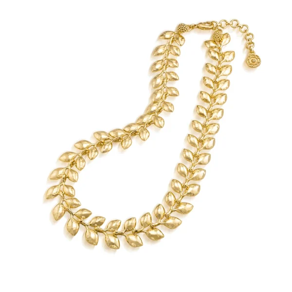 Capucine De Wulf Golden Laurel Convertible Necklace, 16"+2"