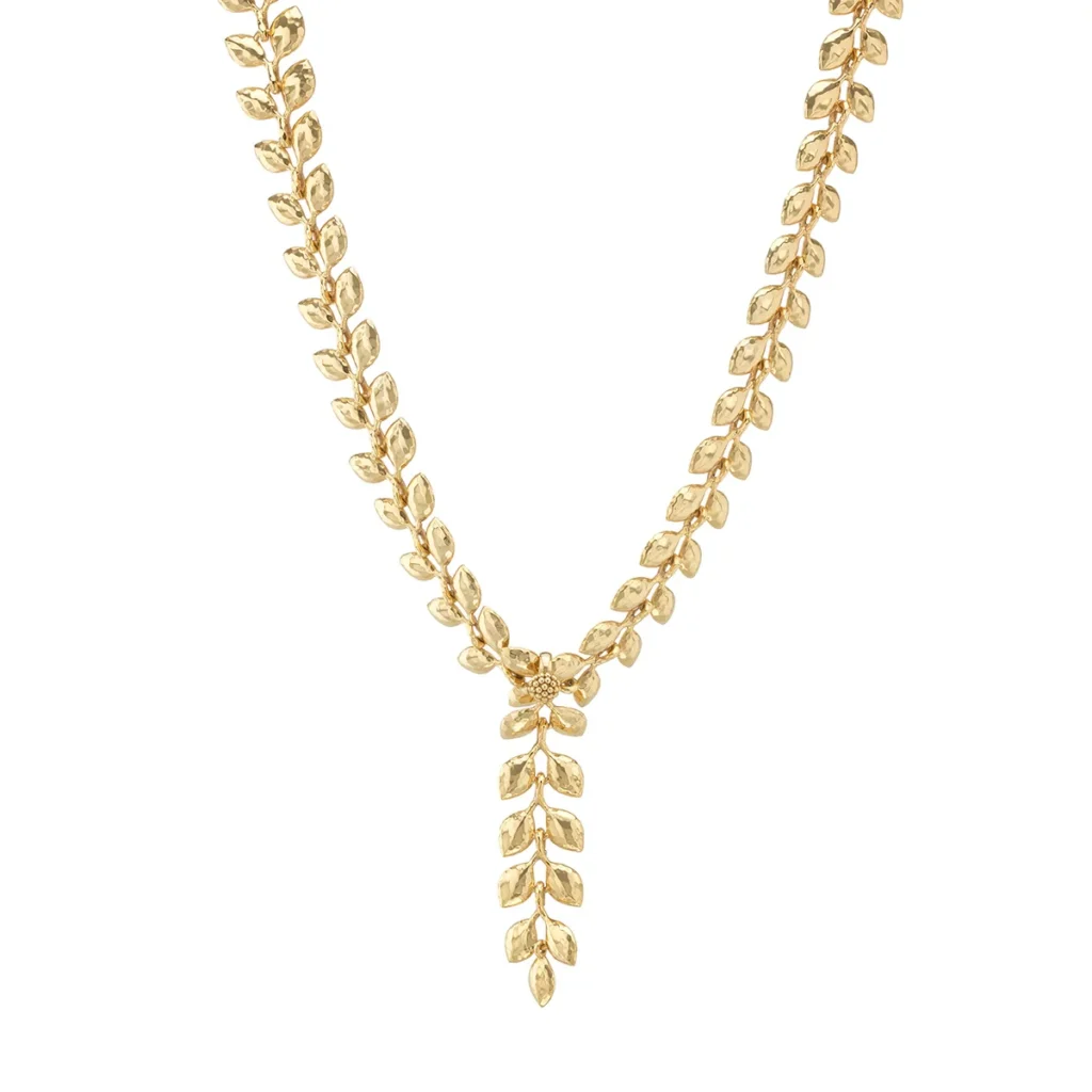Capucine De Wulf Golden Laurel Convertible Necklace, 16"+2"
