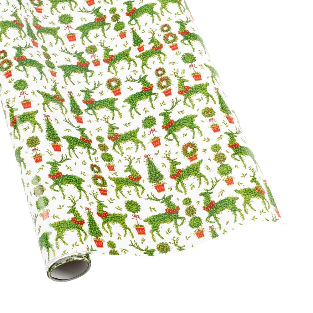 Caspari Animal Topiaries Gift Wrap Caspari Animal Topiaries Gift Wrap