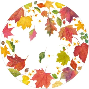 Caspari Swirling Leaves Placemats