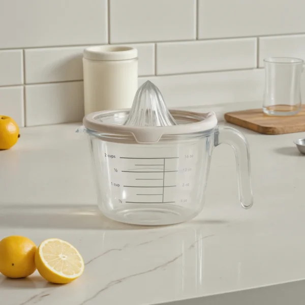 Genicook Glass Measuring Cup with Juicer