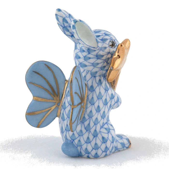 Herend Fairy Bunny - Blue