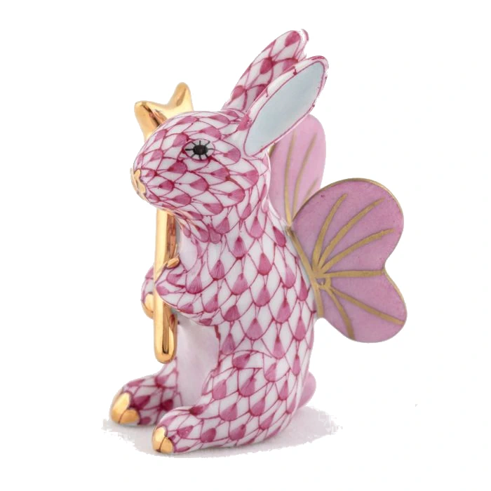 Herend Fairy Bunny - Raspberry