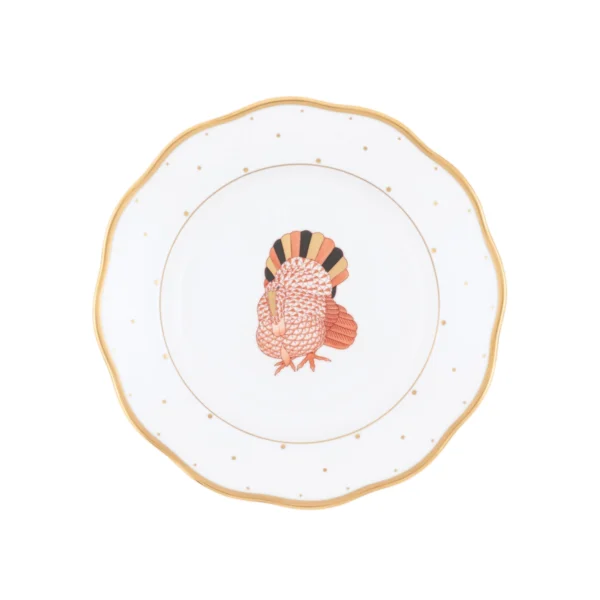 Herend Fall Dessert Plate - Turkey
