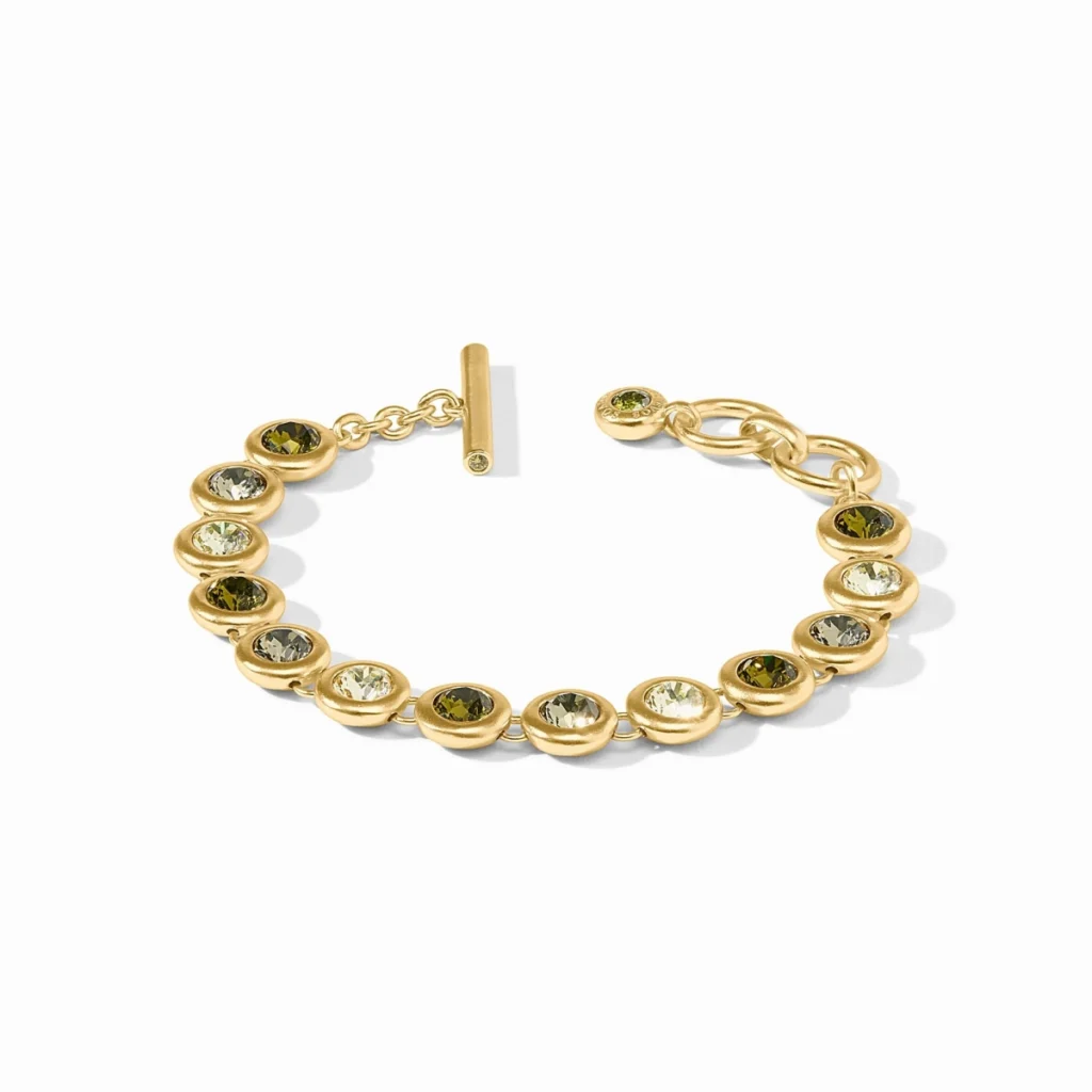 Julie Vos Rainbow Tennis Bracelet - Shades of Jade