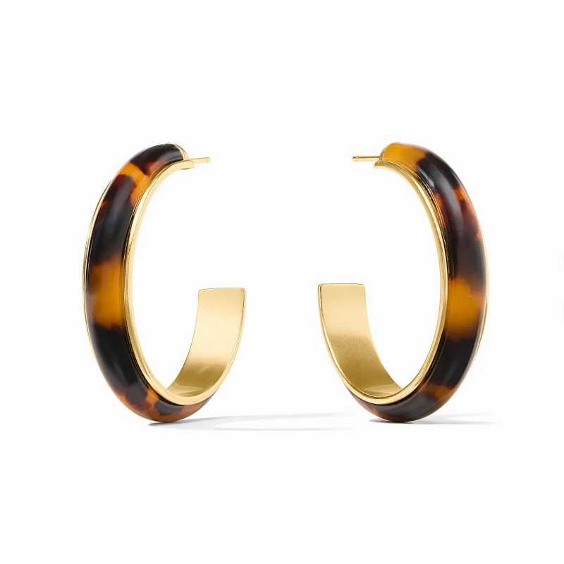 Julie Vos Carnaby Hoop - Tortoiseshell