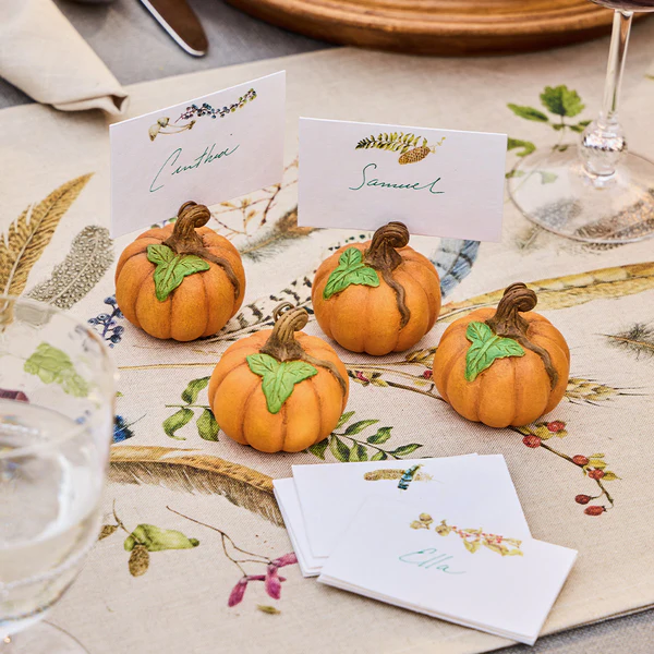 Juliska Forest Walk Pumpkin Place Card Holders2