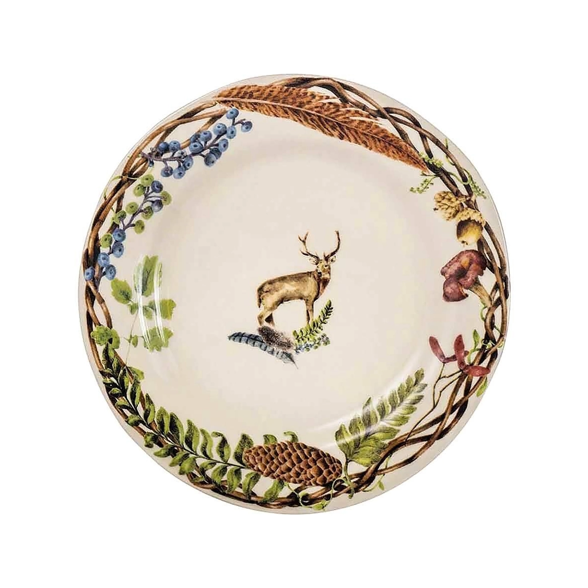 Juliska Forest Walk Stag Dessert Salad Plate