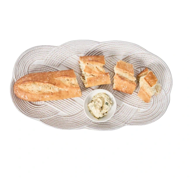 Juliska Le Panier Mystic Knot 15" Hostess Tray - Whitewash