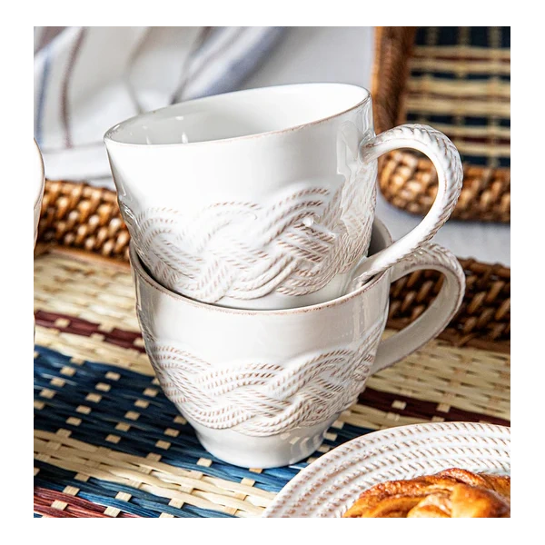 Juliska Le Panier Mystic Knot Mug - Whitewash