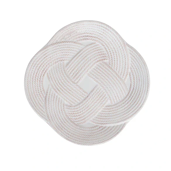 Juliska Le Panier Mystic Knot Dessert/Salad Plate - Whitewash