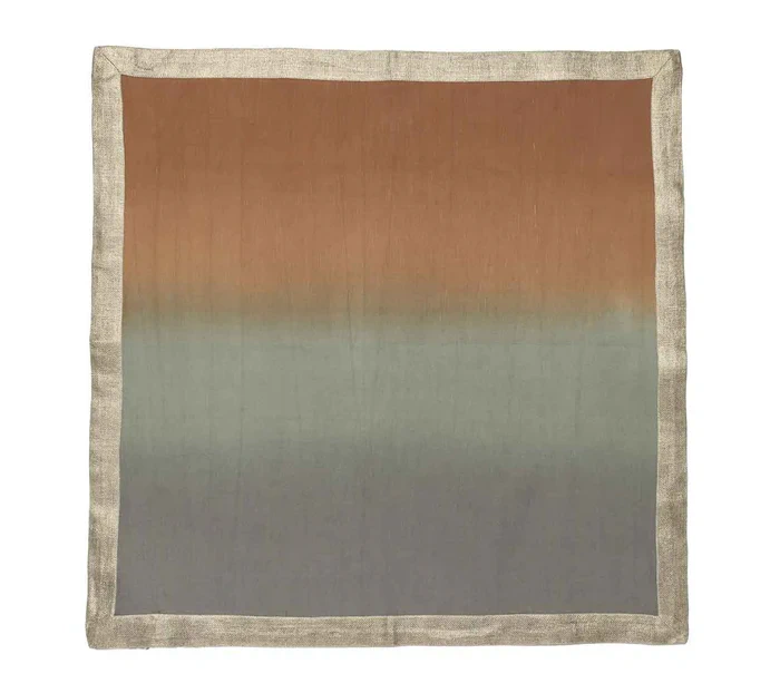 Kim Seybert Dip Dye Napkins in Earth Tones - Beige/Taupe/Grey