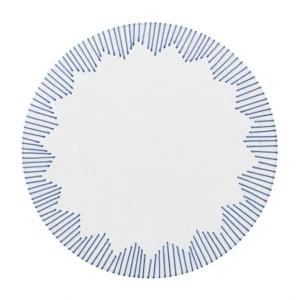 Kim Seybert Dream Weaver Placemat in White & Blue