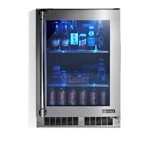 Lynx 24" Outdoor Refrigerator with Glass Door