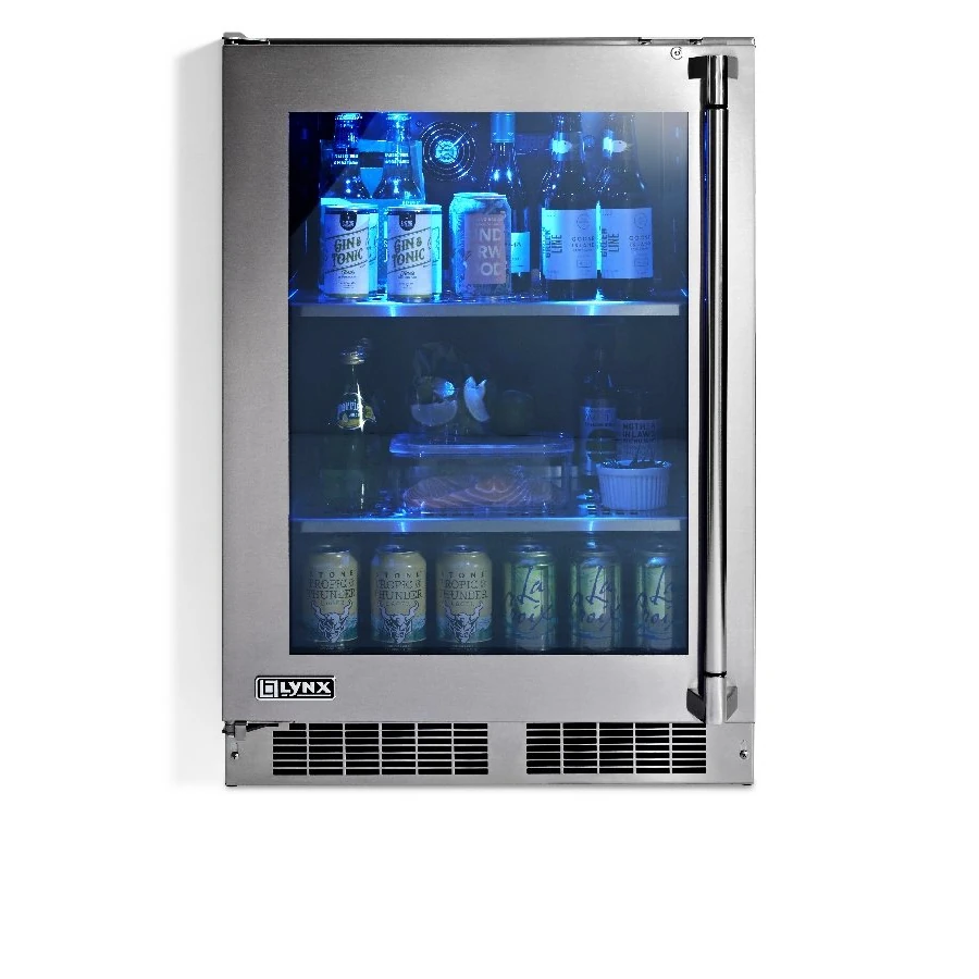 Lynx 24" Outdoor Refrigerator with Glass Door