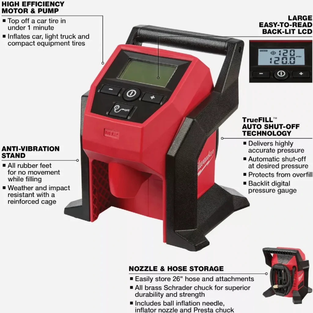 Milwaukee M12 Cordless Inflator