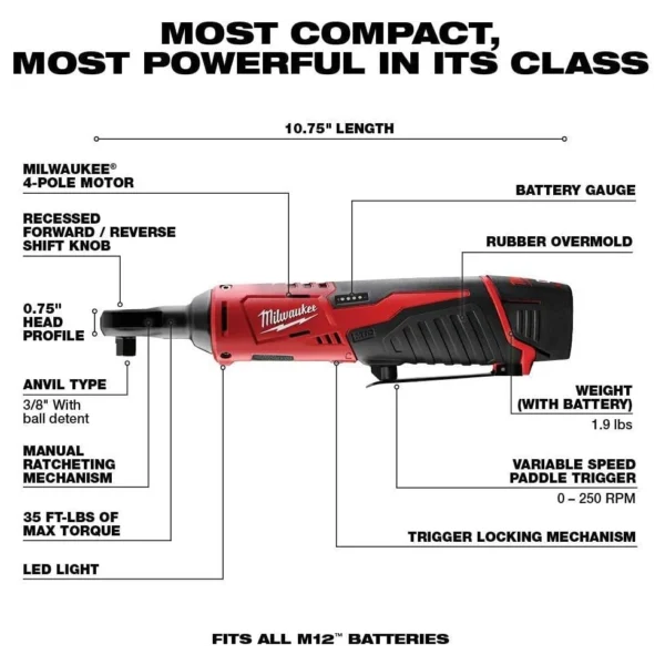 Milwaukee M12 12V Cordless 5-Tool Combo Kit